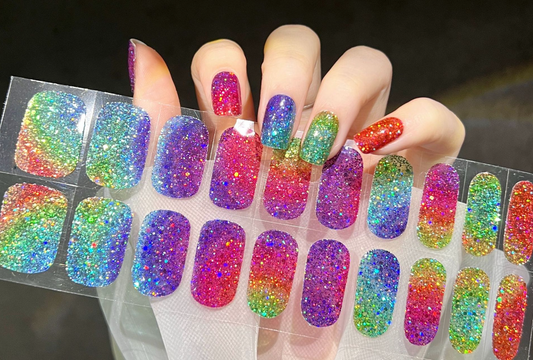 Dazzling Dance Semicured Gel Nail Stickers