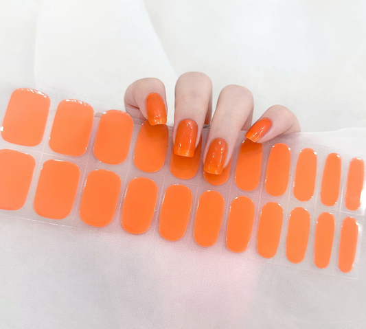Tangerine Tango Semicured Gel Nail Stickers
