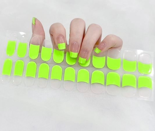 Neon Edge Semicured Gel Nail Stickers