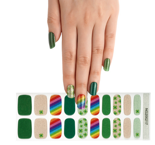 Forest Themed Semicured Gel Nail Stickers