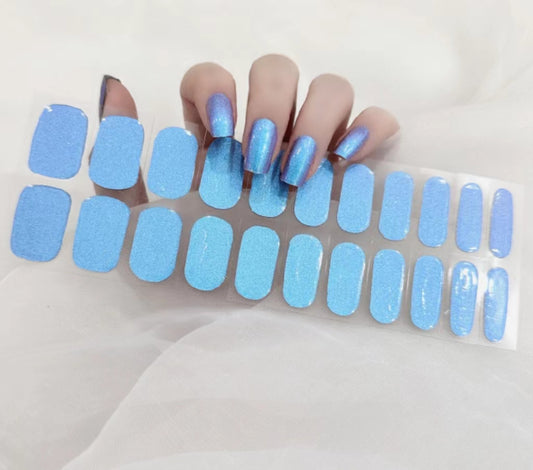 Sparkling Semicured Gel Nail Stickers